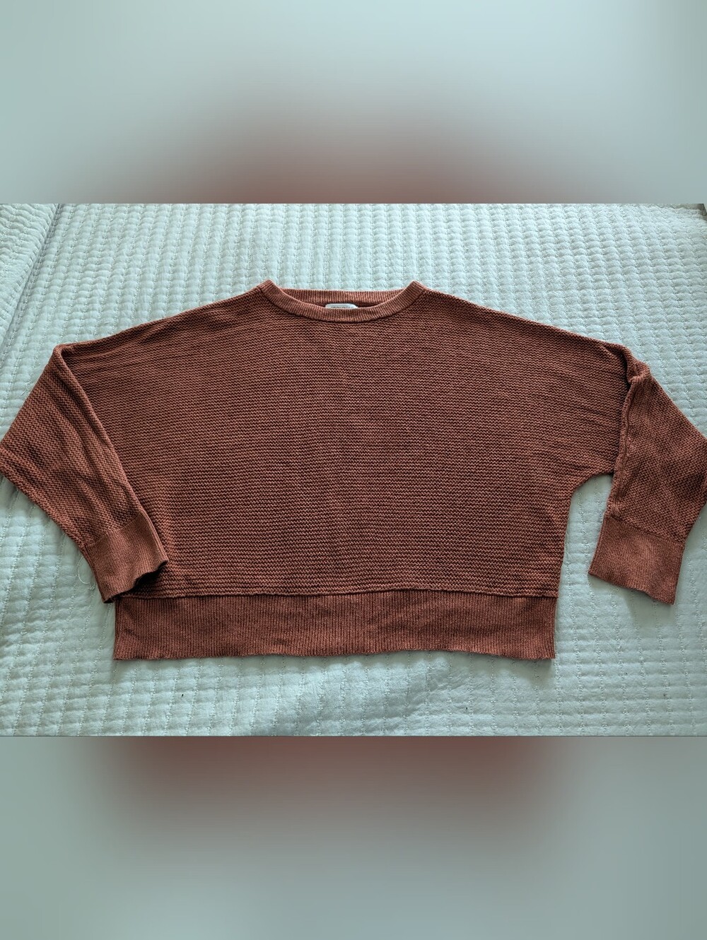 Prologue Rust Crew Neck Sweater
